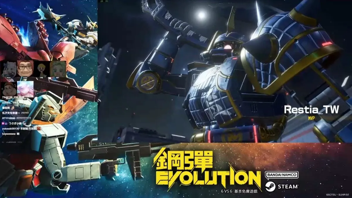 《鋼彈 EVOLUTION》實況主線上激戰 玩家反響熱烈  10月8日將進行第二場  敬請期待